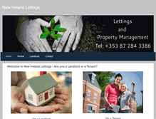 Tablet Screenshot of newirelandlettings.com